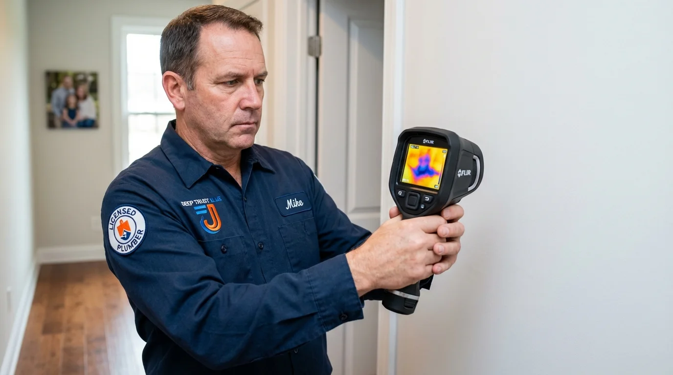 Thermal imaging leak detection by Johns Plumbing LLC in Grundy Center
